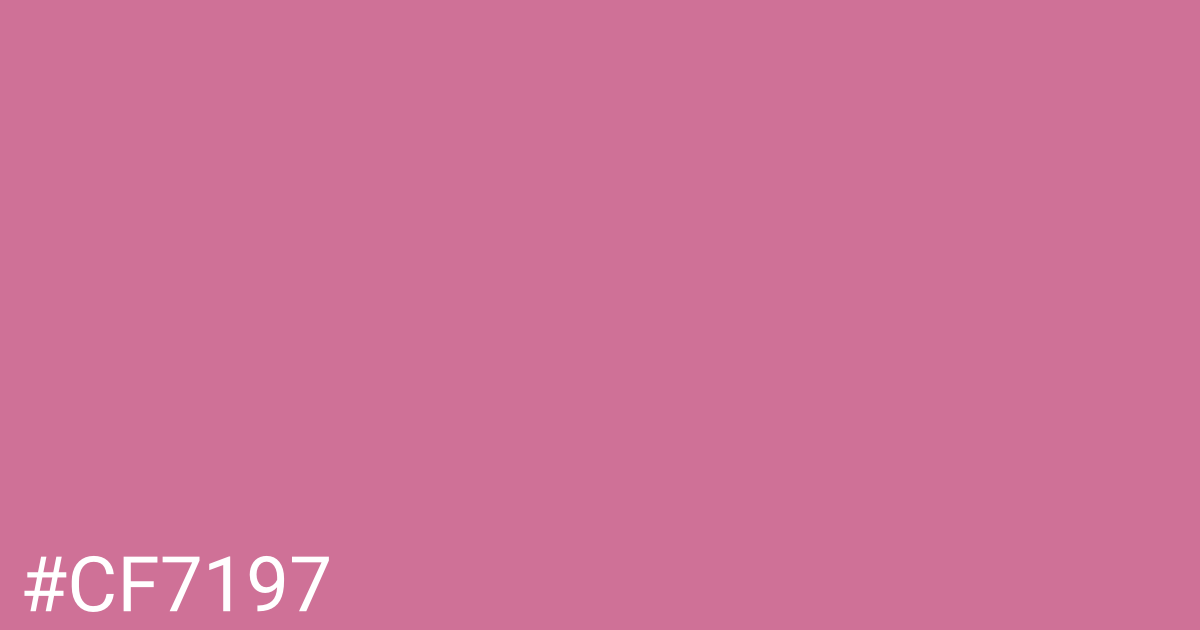 Hex color #cf7197 graphic