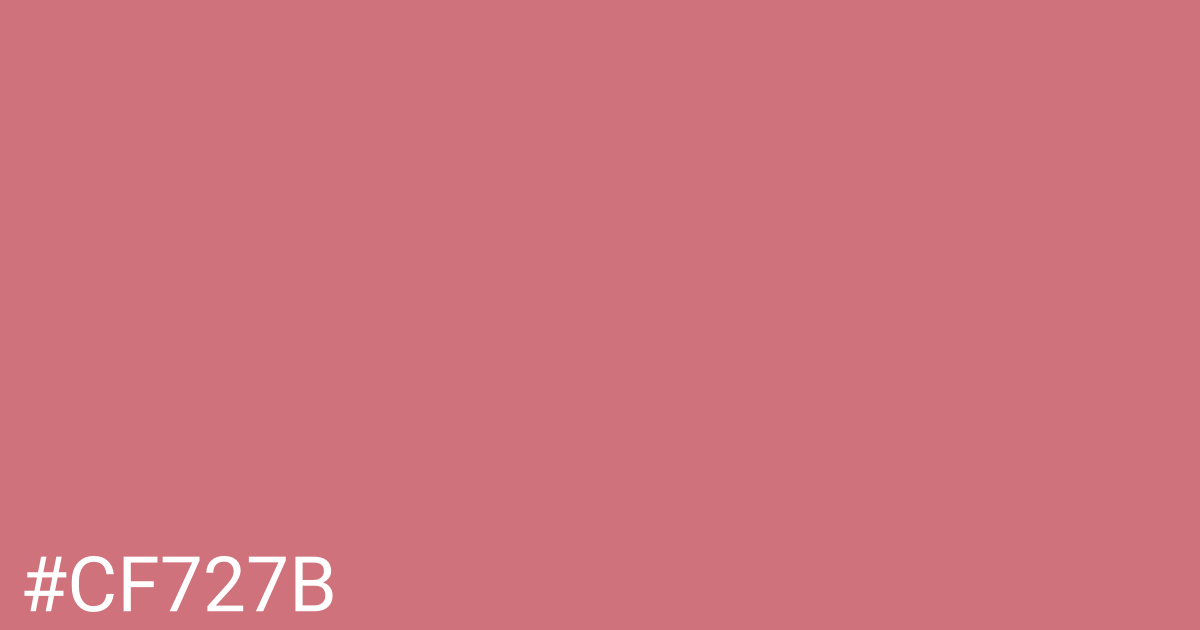 Hex color #cf727b graphic
