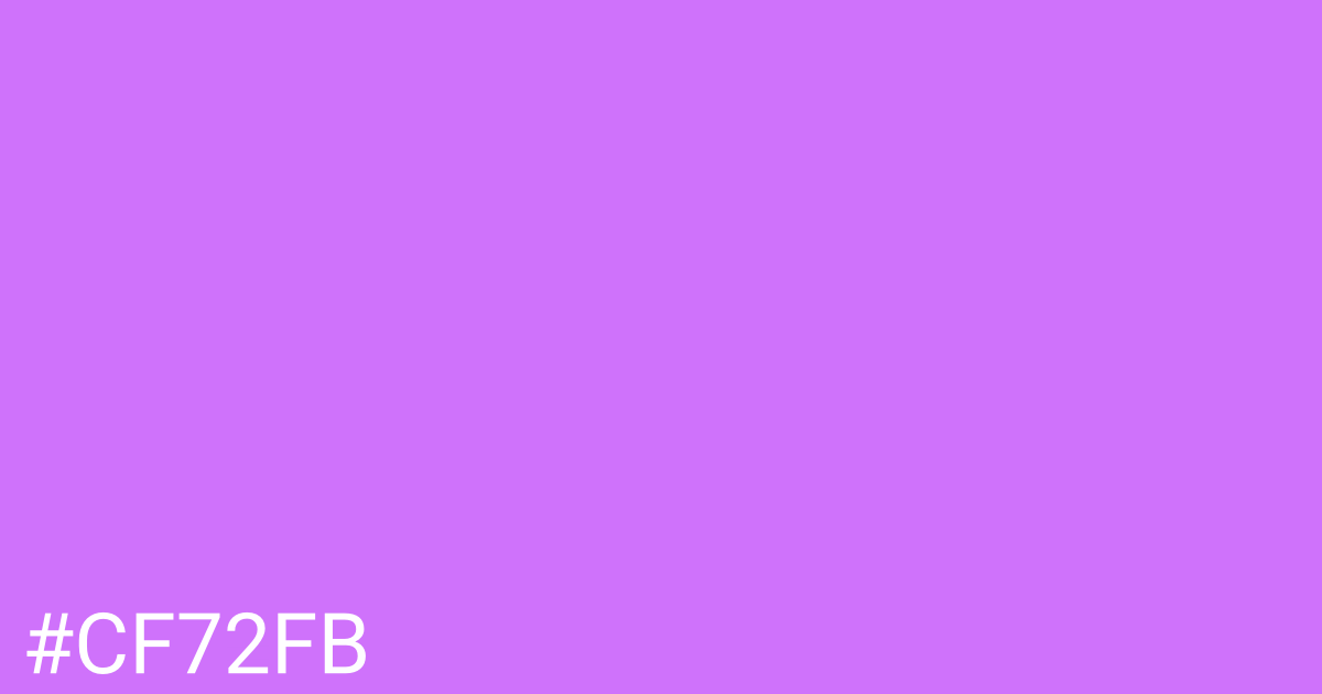 Hex color #cf72fb graphic