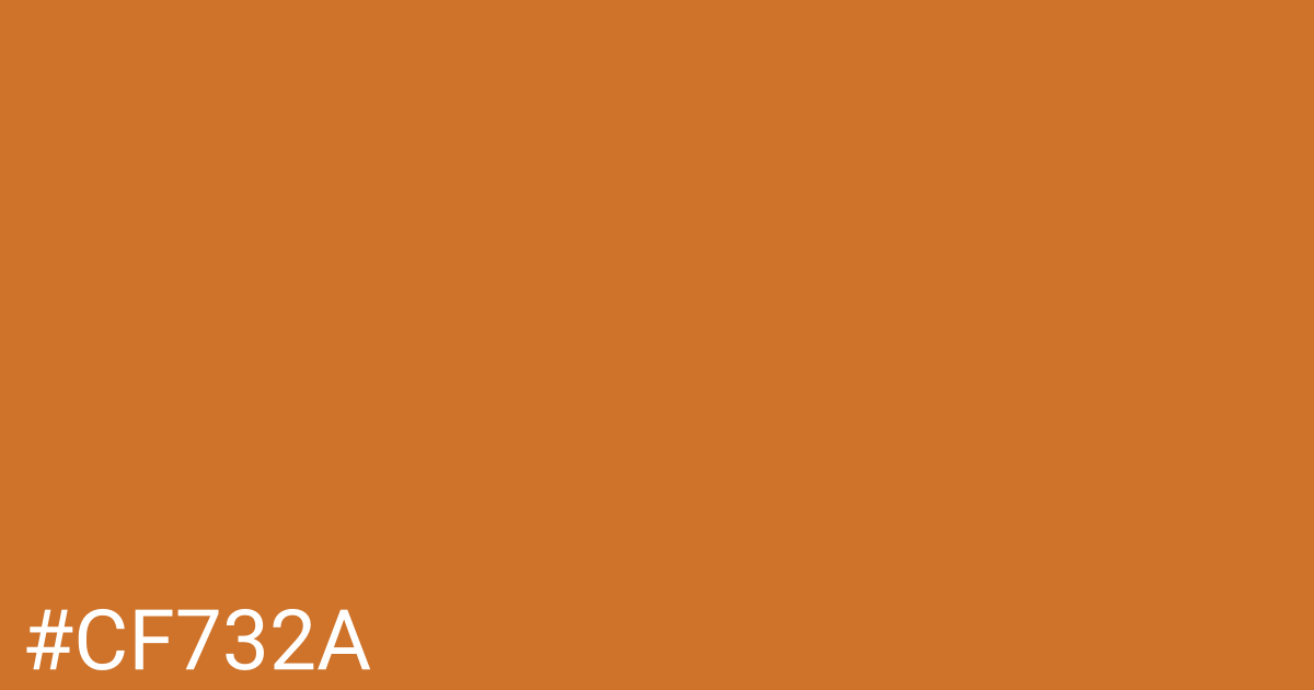 Hex color #cf732a graphic