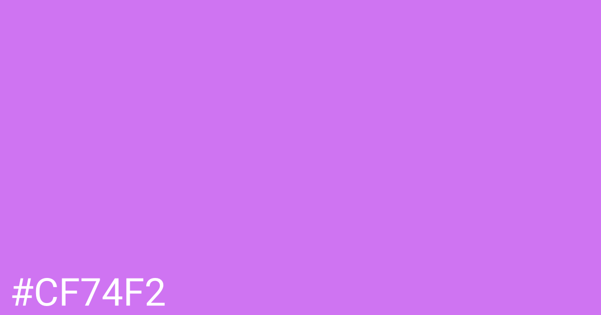 Hex color #cf74f2 graphic