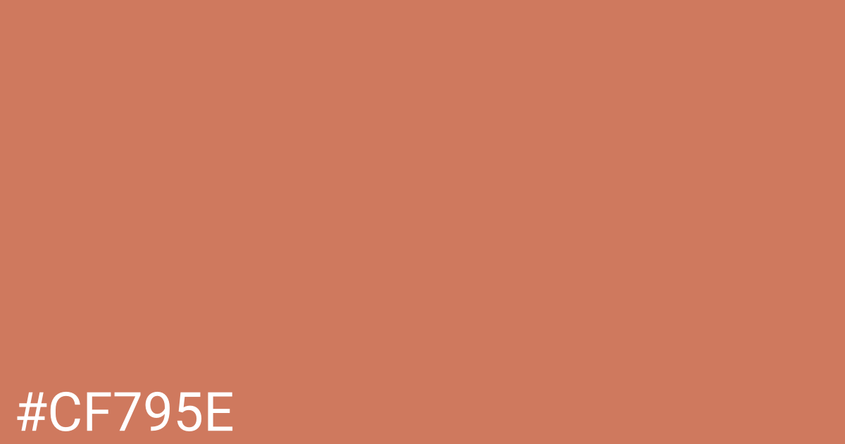 Hex color #cf795e graphic