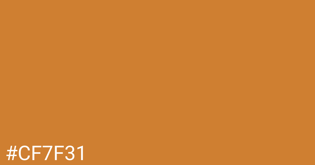 Hex color #cf7f31 graphic