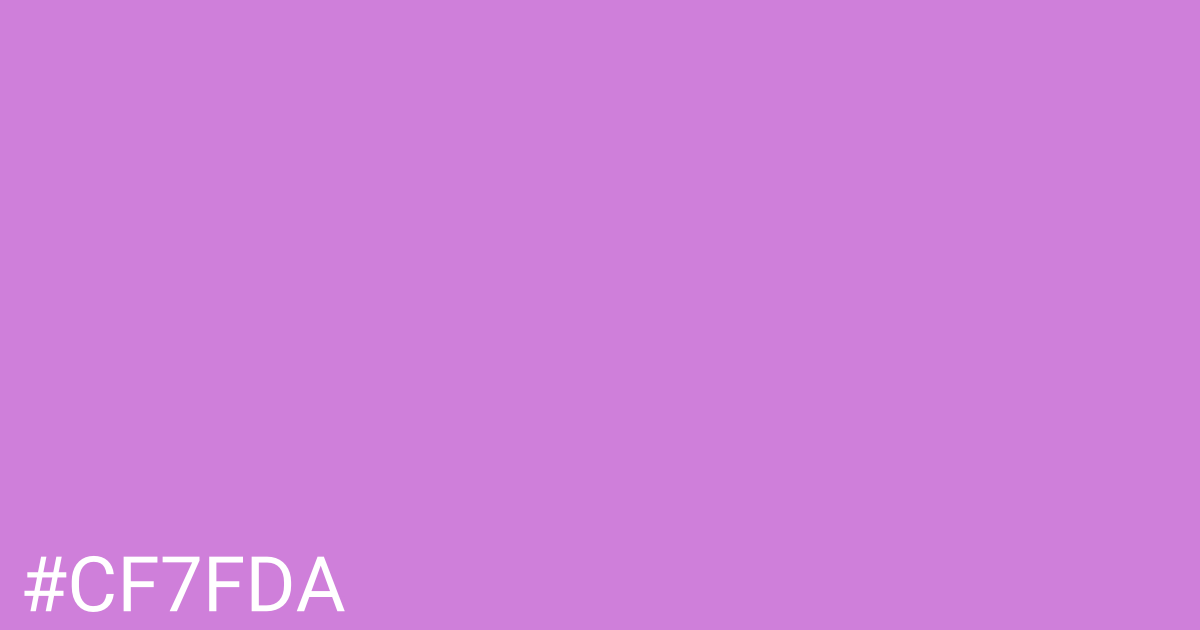 Hex color #cf7fda graphic