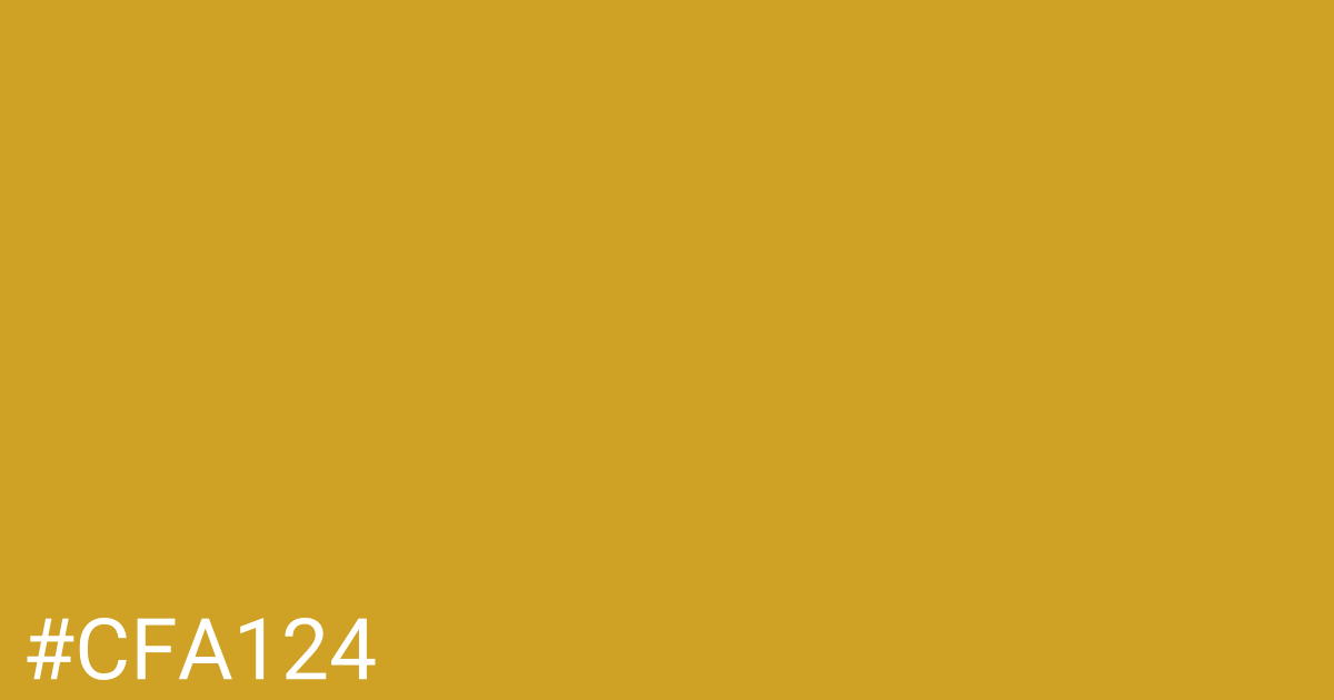 Hex color #cfa124 graphic