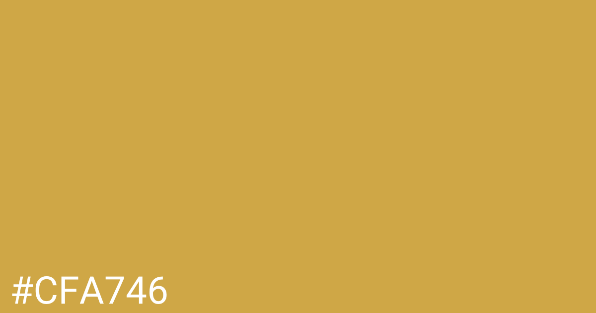Hex color #cfa746 graphic