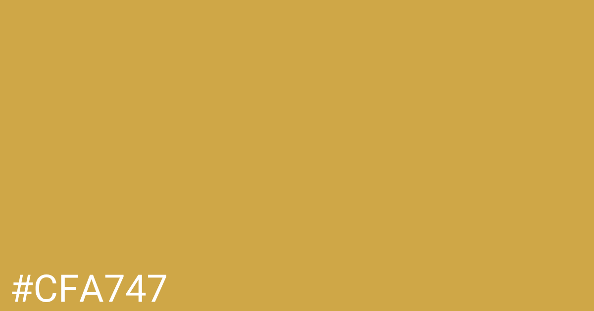 Hex color #cfa747 graphic