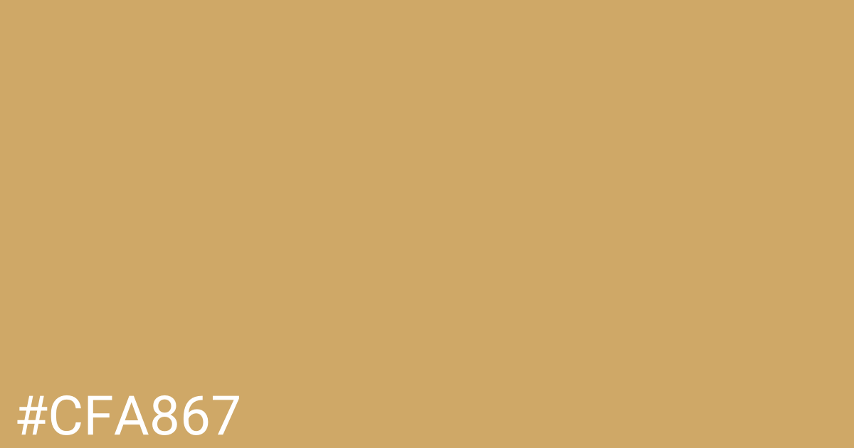 Hex color #cfa867 graphic