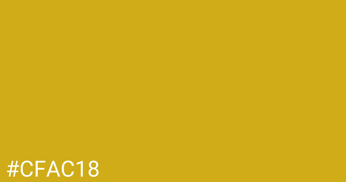 Hex color #cfac18 graphic
