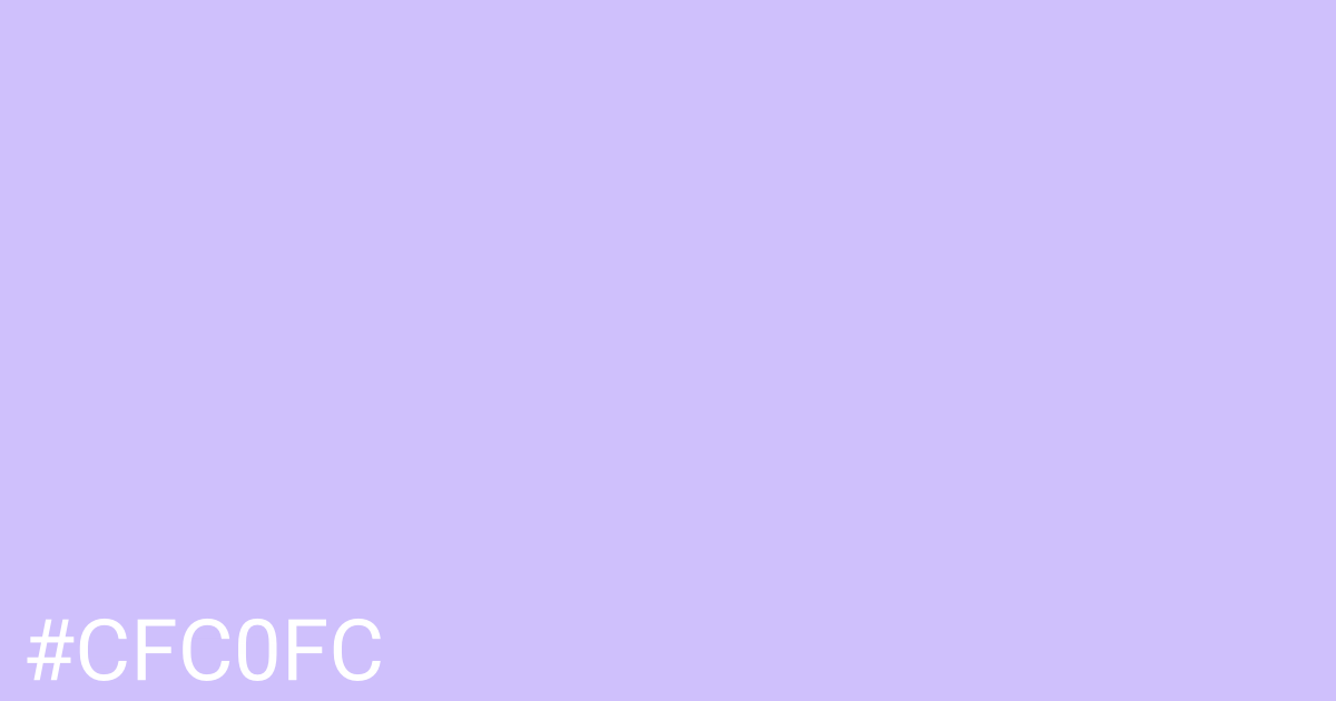 Hex color #cfc0fc graphic