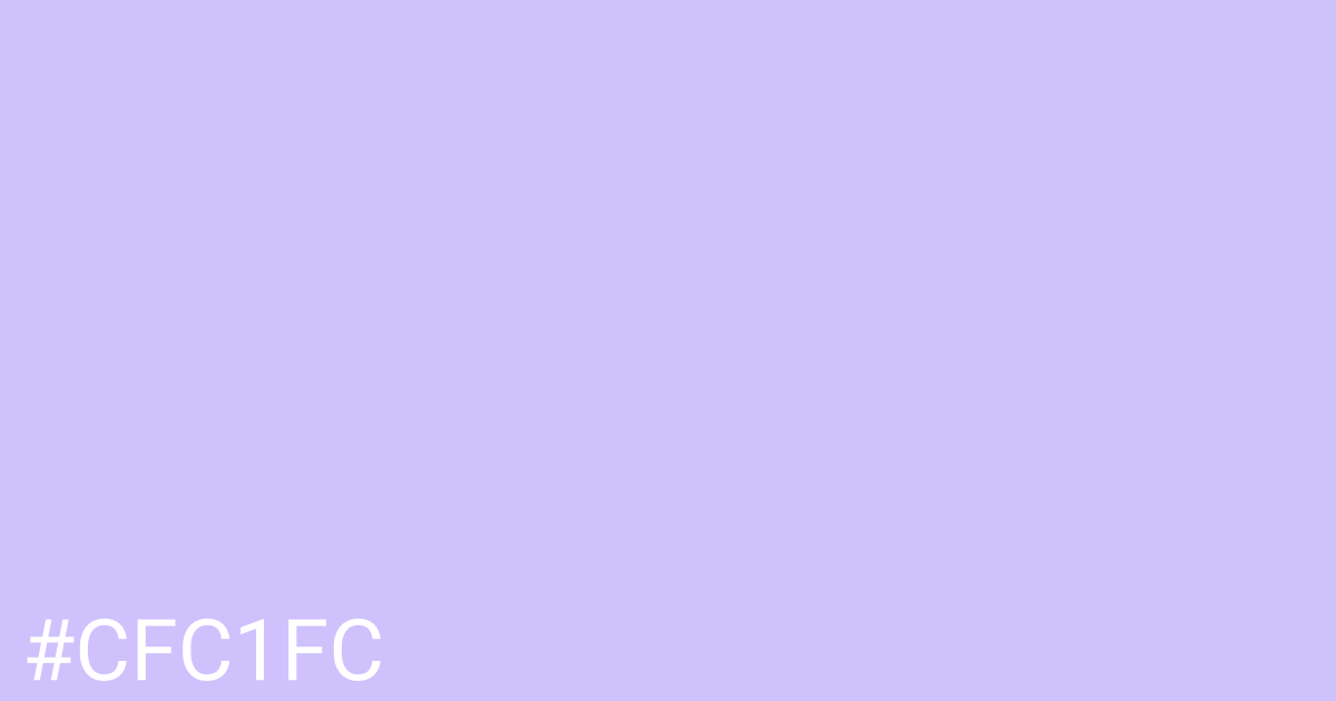 Hex color #cfc1fc graphic