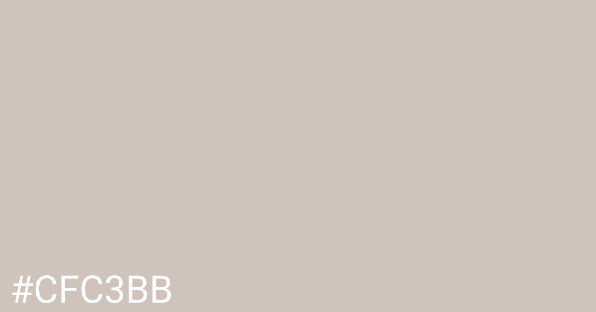 Hex color #cfc3bb graphic