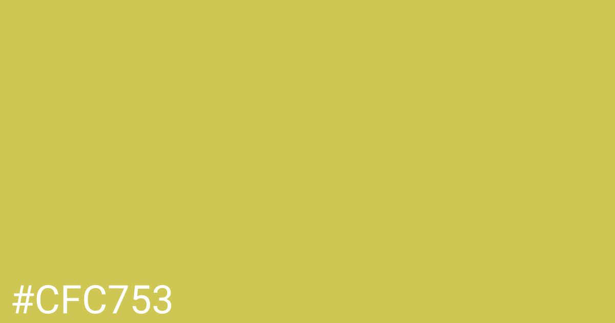 Hex color #cfc753 graphic
