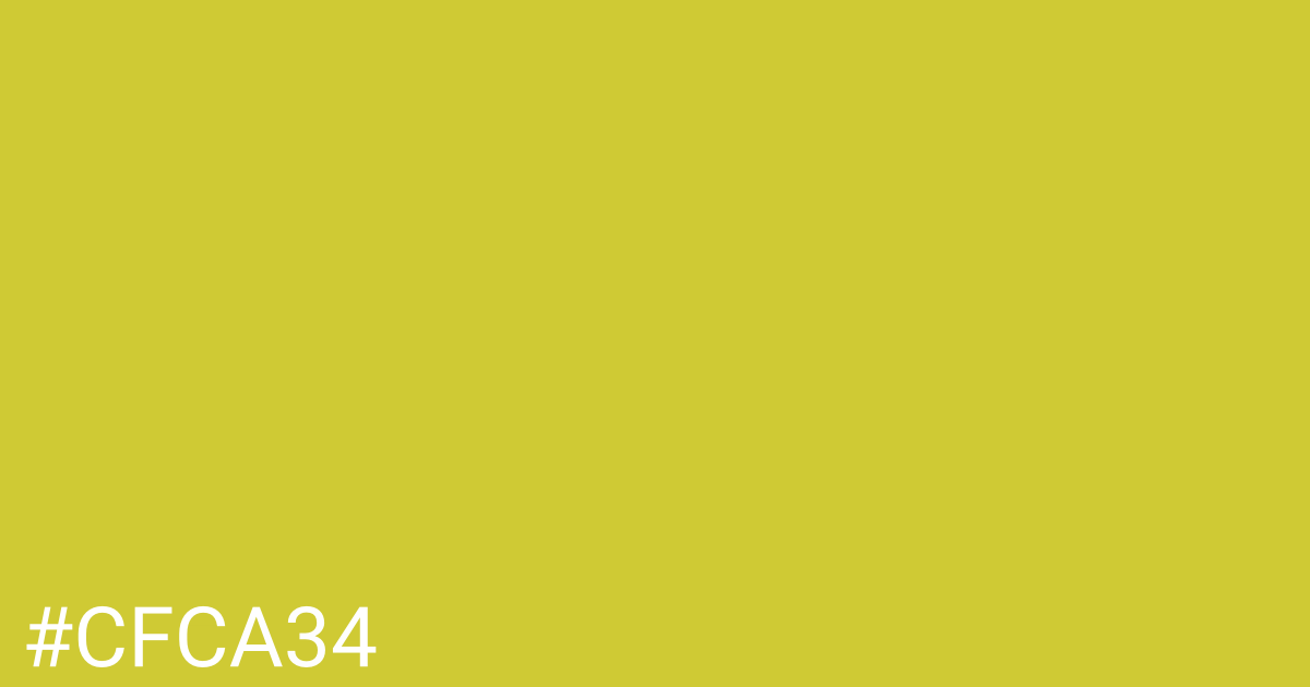 Hex color #cfca34 graphic