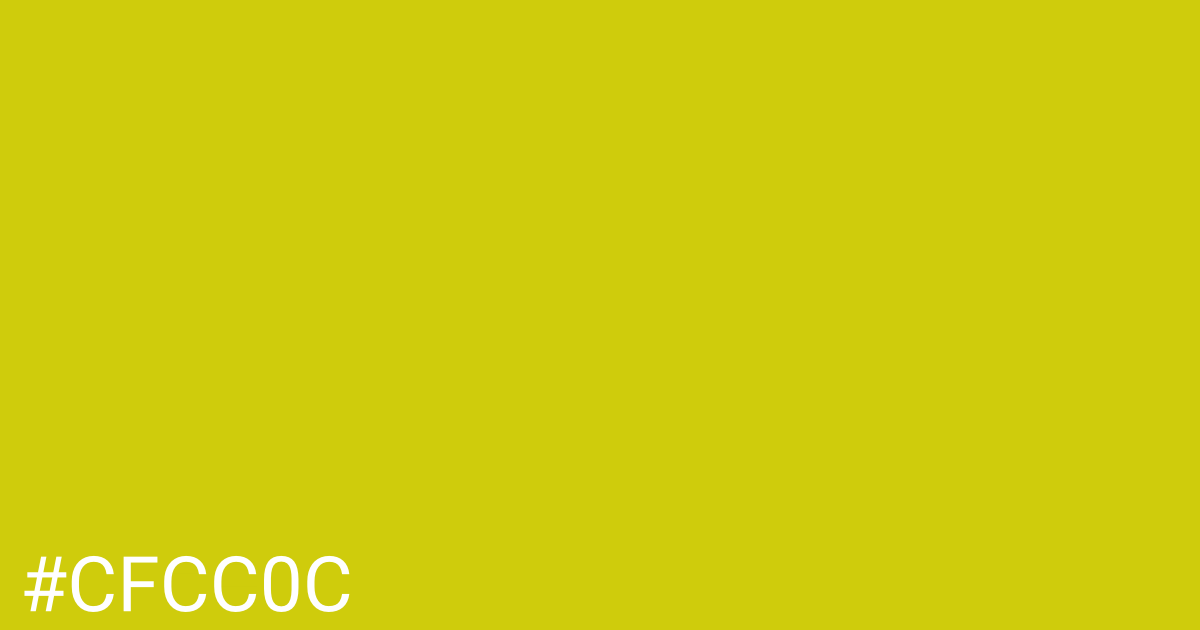 Hex color #cfcc0c graphic