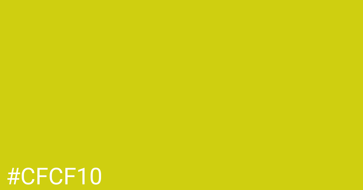 Hex color #cfcf10 graphic