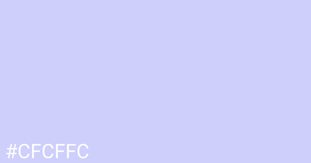 Hex color #cfcffc graphic