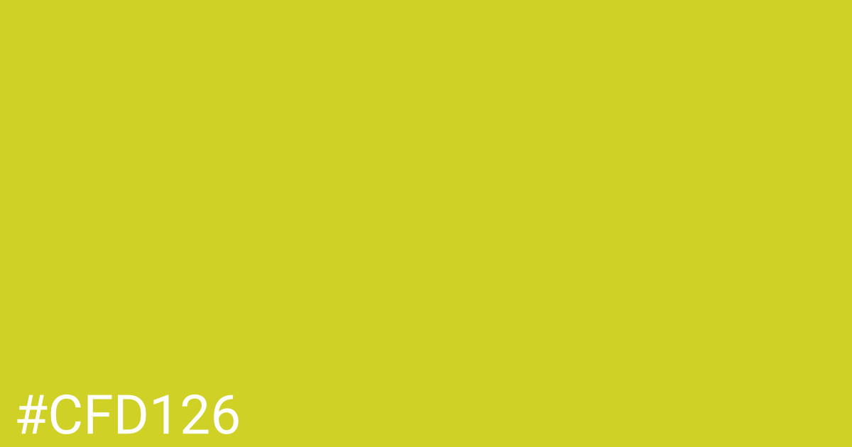 Hex color #cfd126 graphic