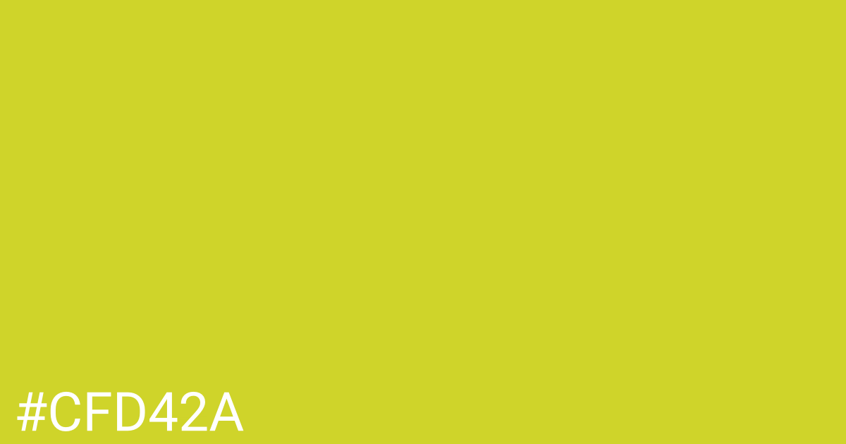 Hex color #cfd42a graphic