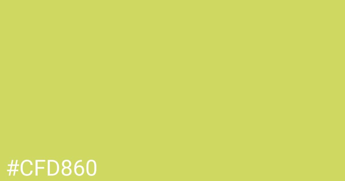 Hex color #cfd860 graphic