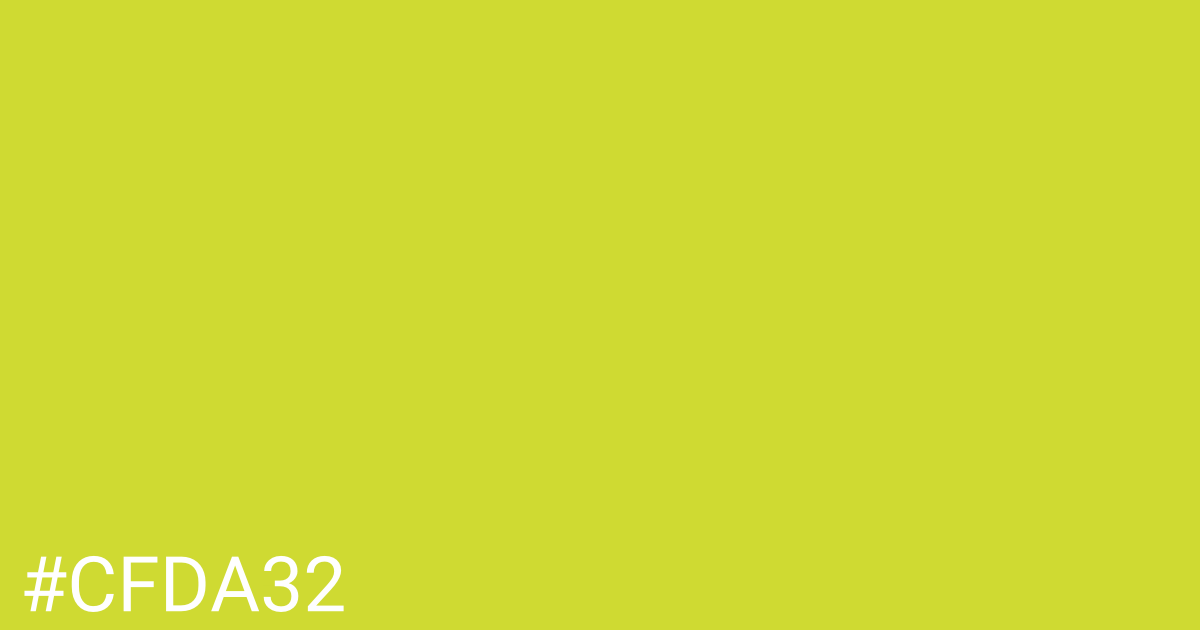 Hex color #cfda32 graphic