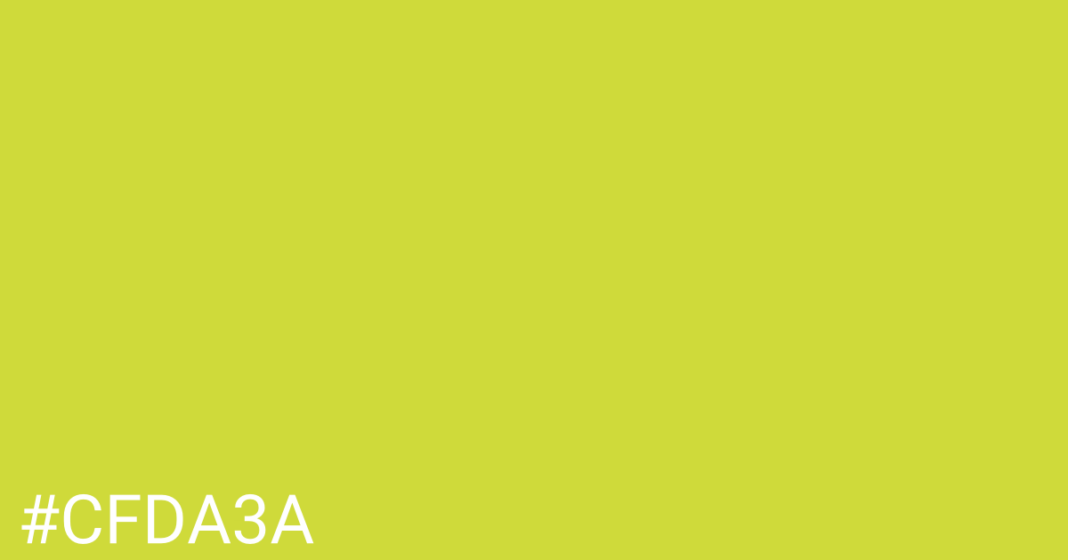 Hex color #cfda3a graphic