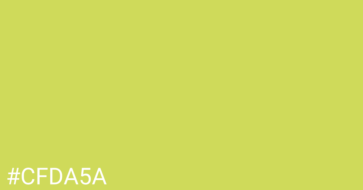 Hex color #cfda5a graphic