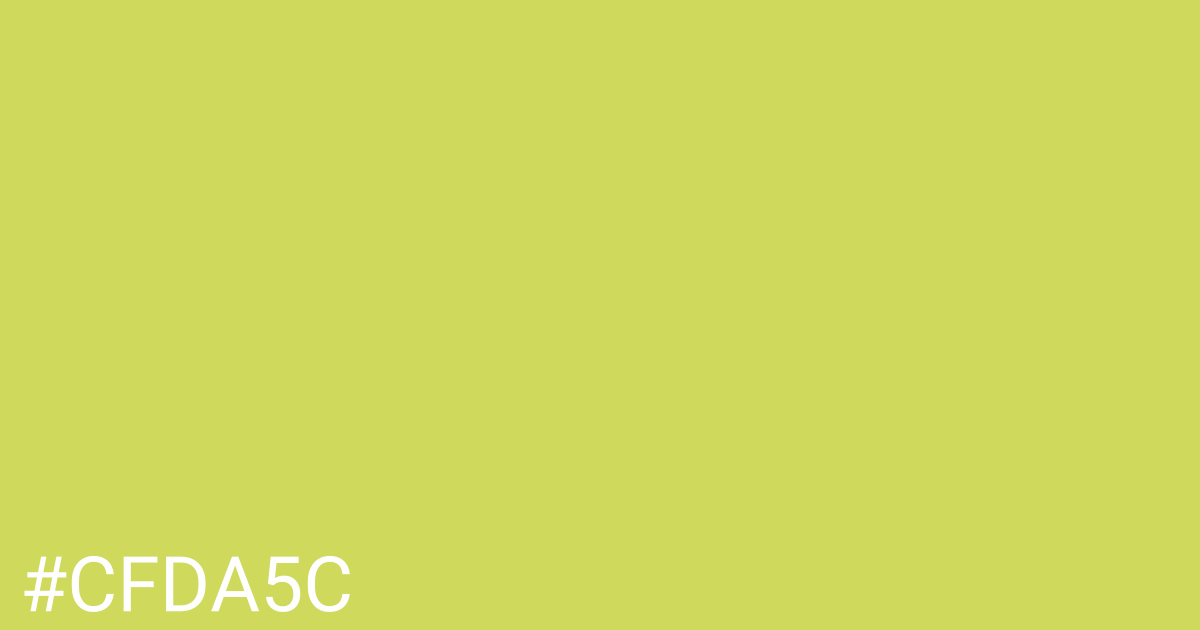 Hex color #cfda5c graphic