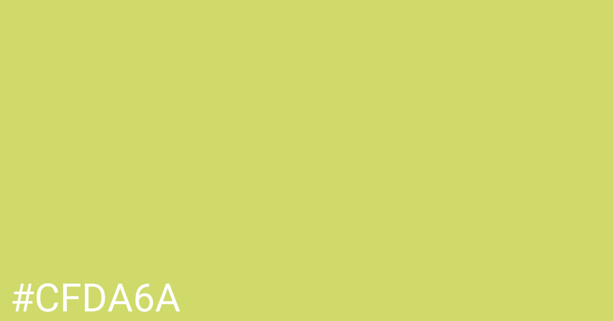 Hex color #cfda6a graphic