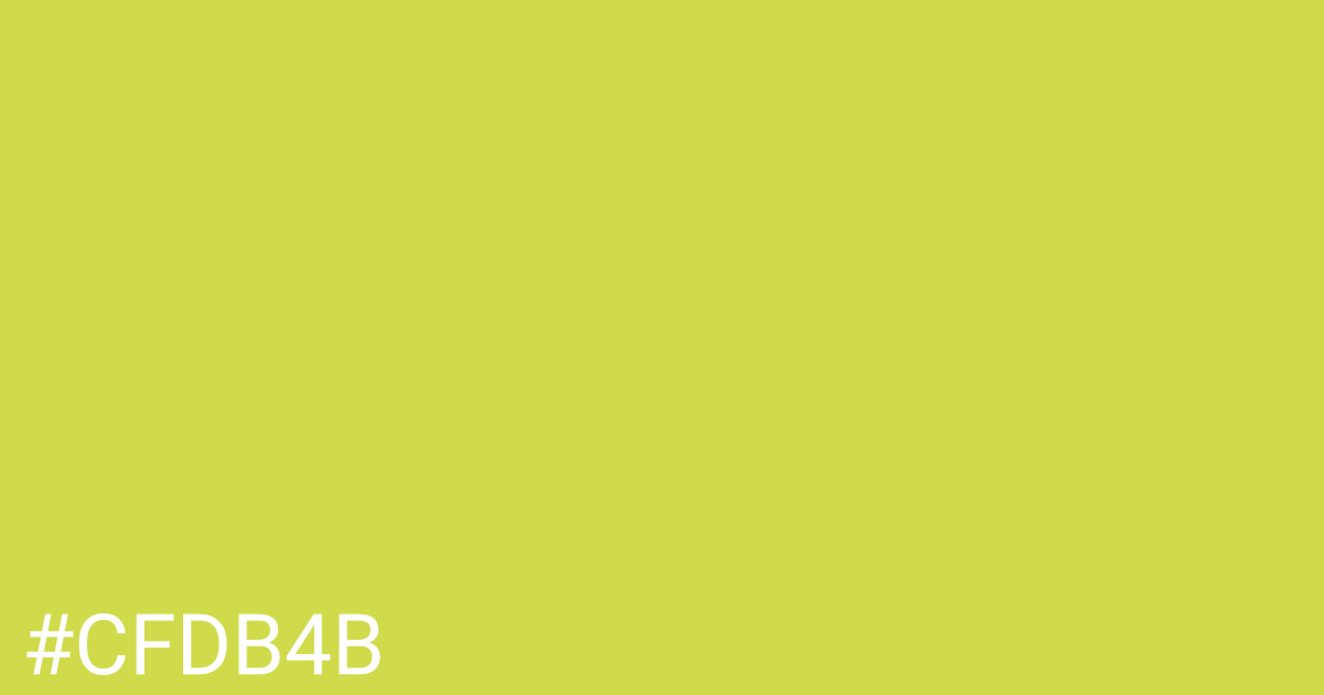 Hex color #cfdb4b graphic