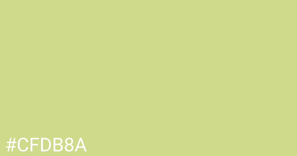 Hex color #cfdb8a graphic