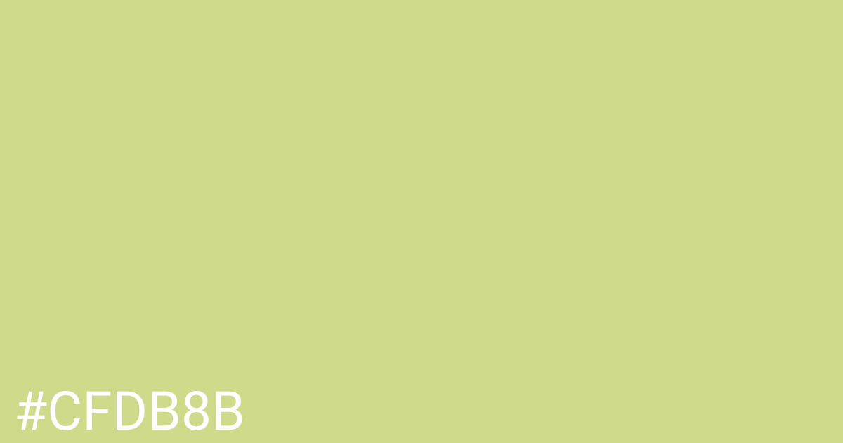 Hex color #cfdb8b graphic