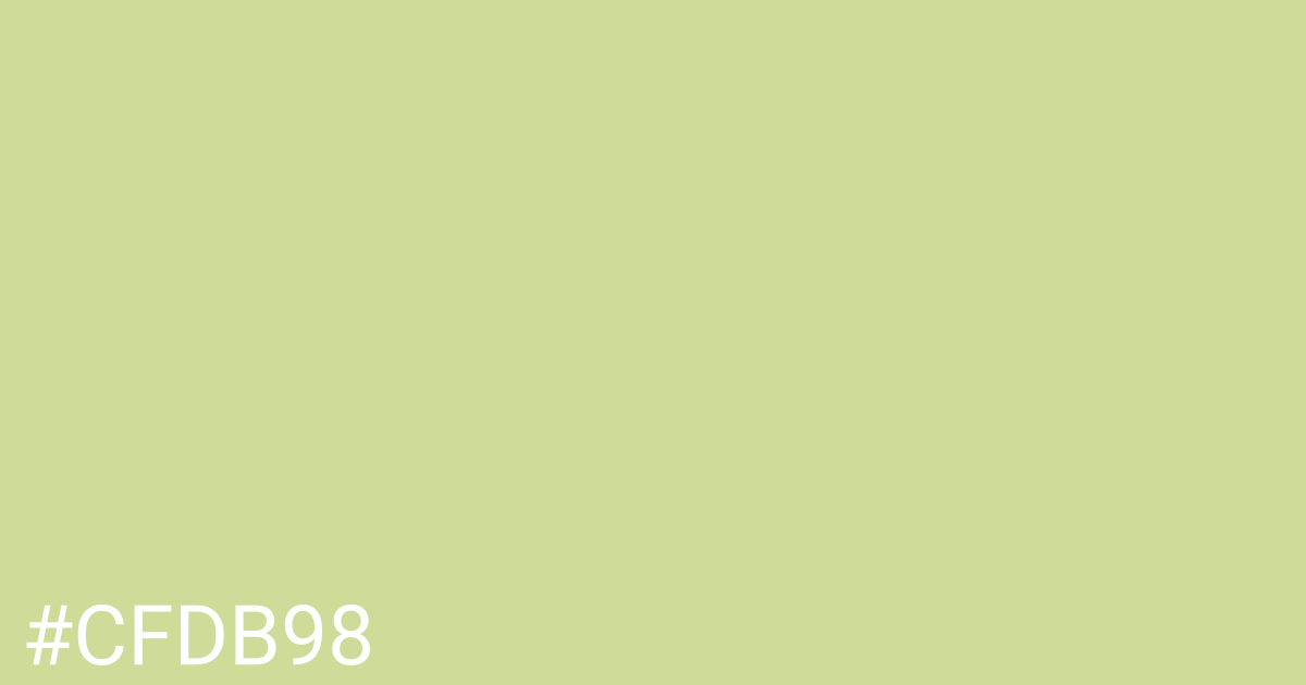 Hex color #cfdb98 graphic