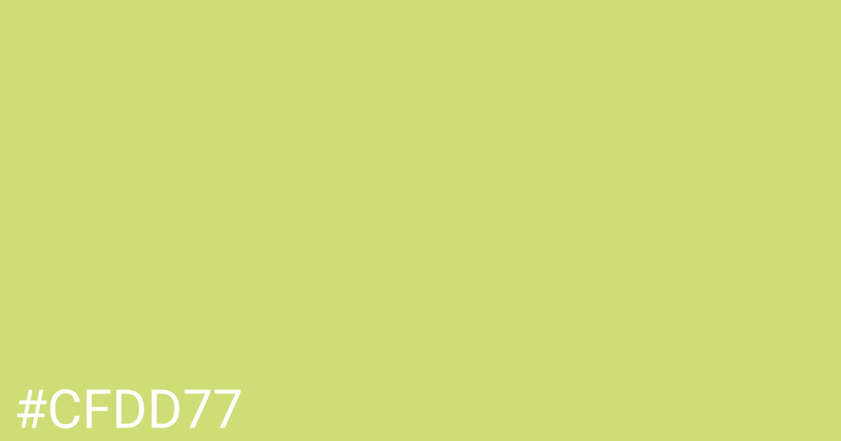 Hex color #cfdd77 graphic