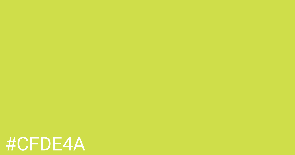 Hex color #cfde4a graphic