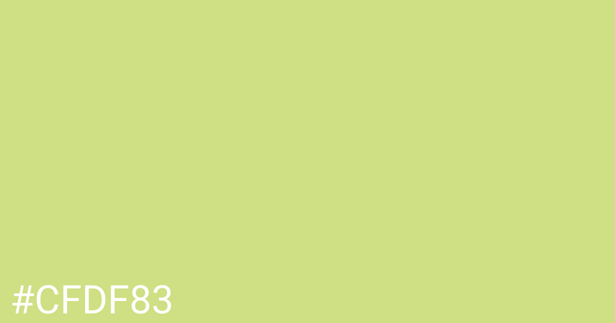 Hex color #cfdf83 graphic
