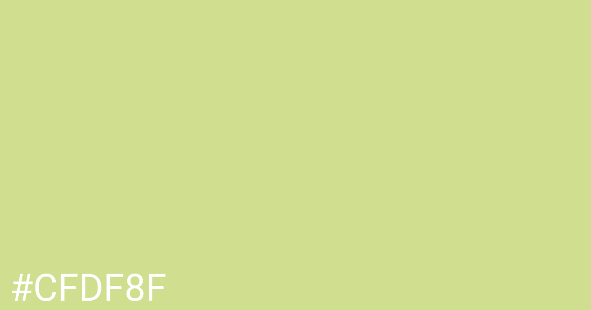 Hex color #cfdf8f graphic