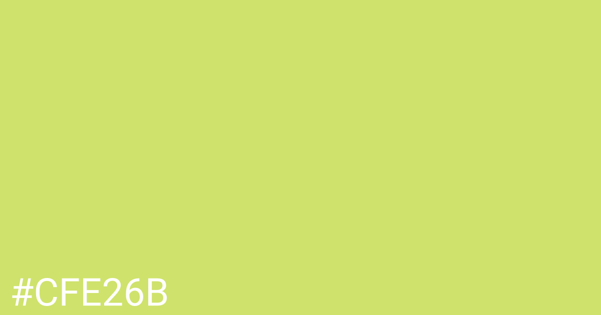 Hex color #cfe26b graphic