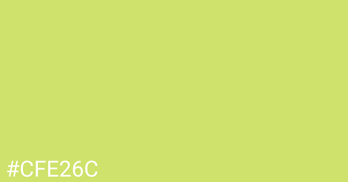 Hex color #cfe26c graphic