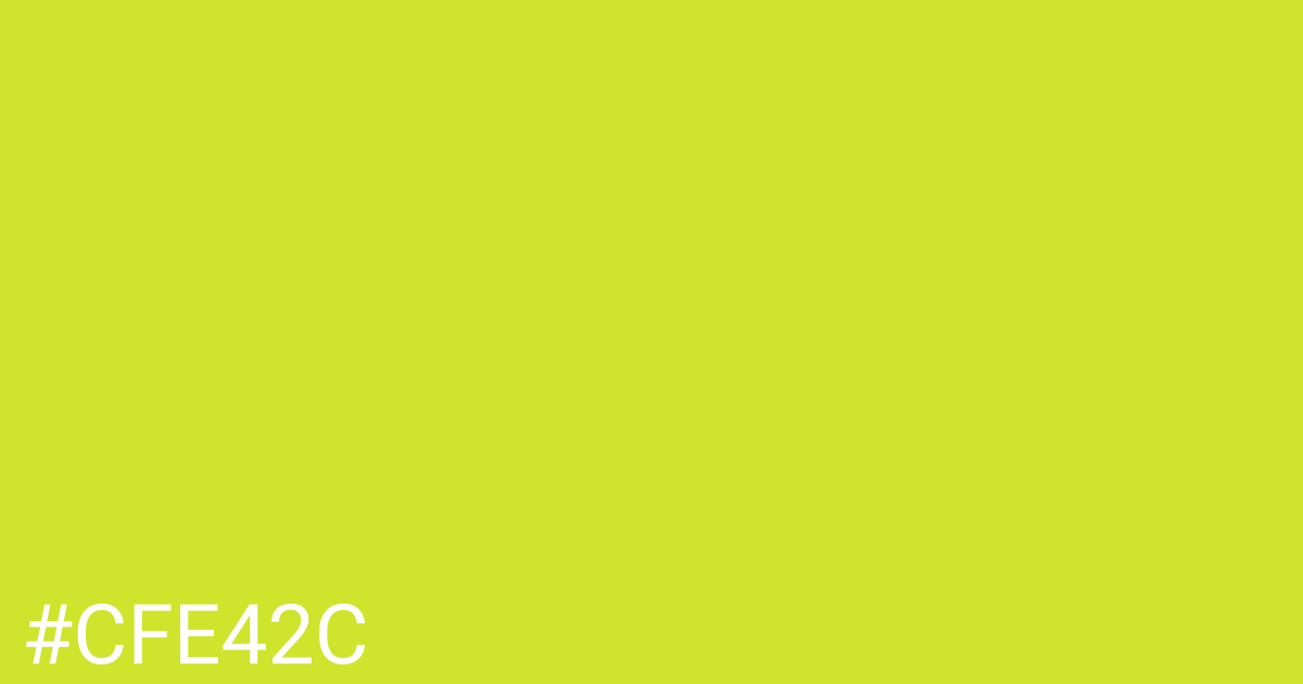 Hex color #cfe42c graphic