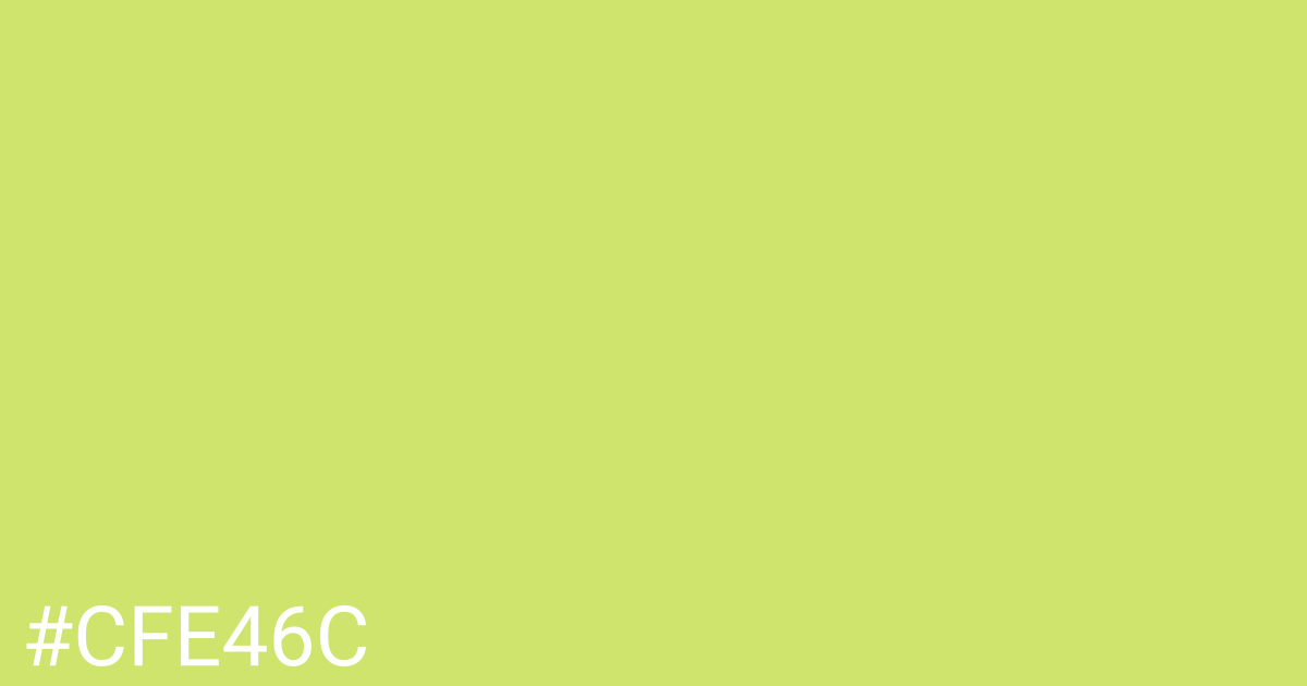 Hex color #cfe46c graphic