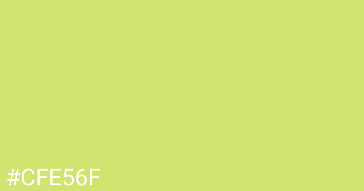 Hex color #cfe56f graphic