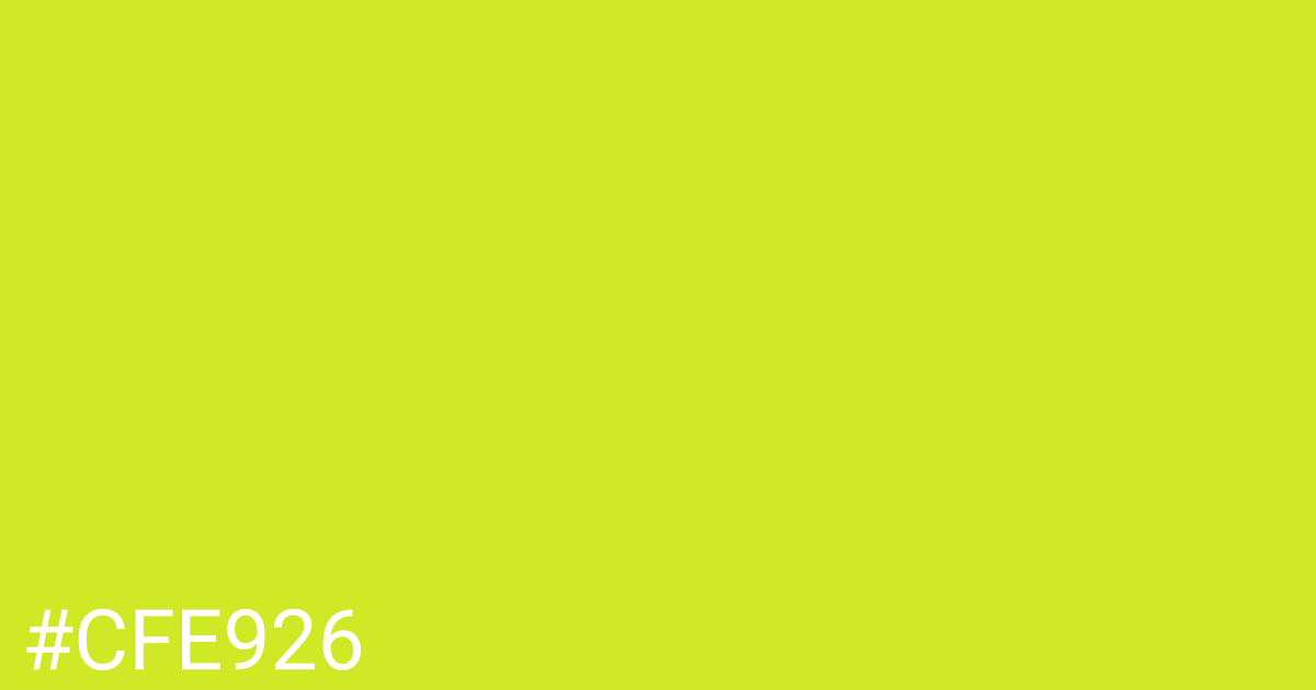 Hex color #cfe926 graphic
