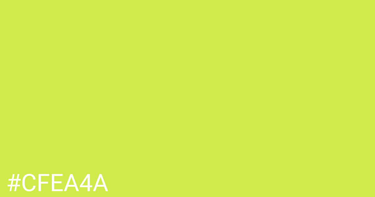 Hex color #cfea4a graphic