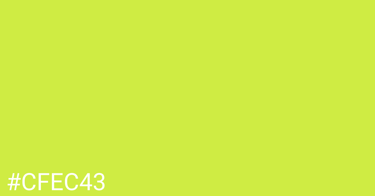 Hex color #cfec43 graphic