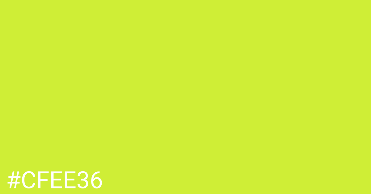Hex color #cfee36 graphic