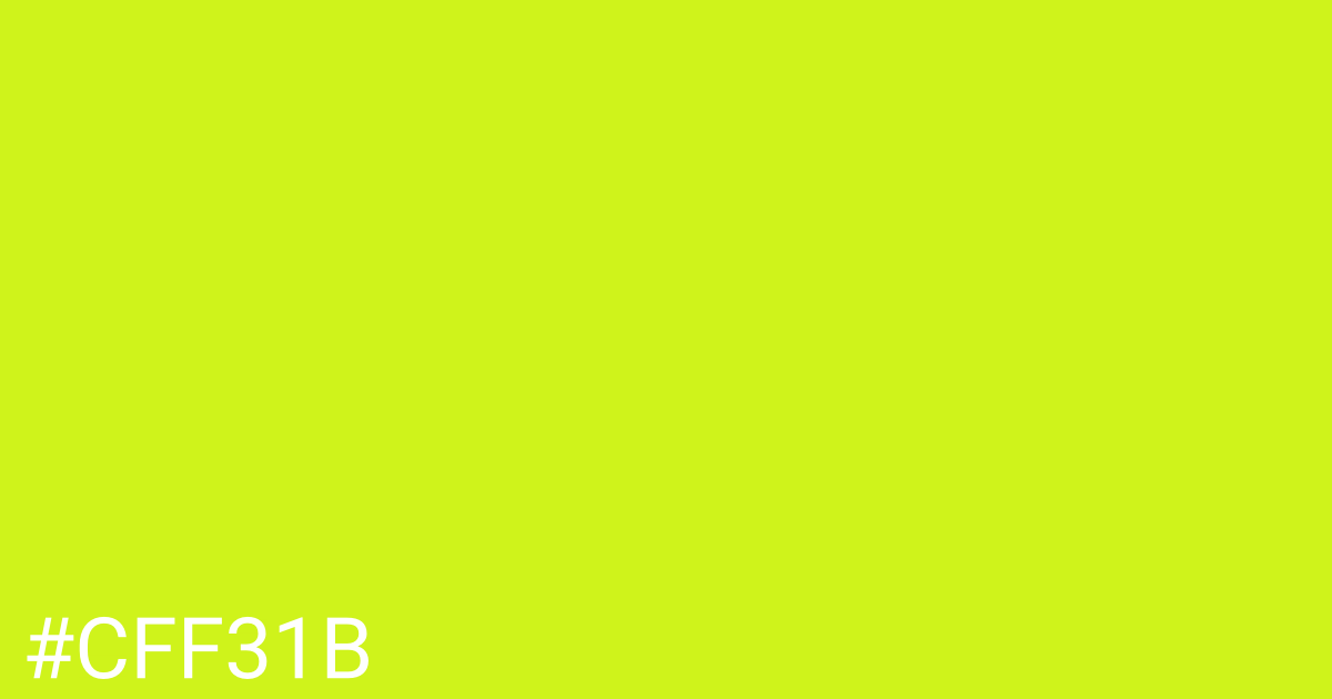 Hex color #cff31b graphic