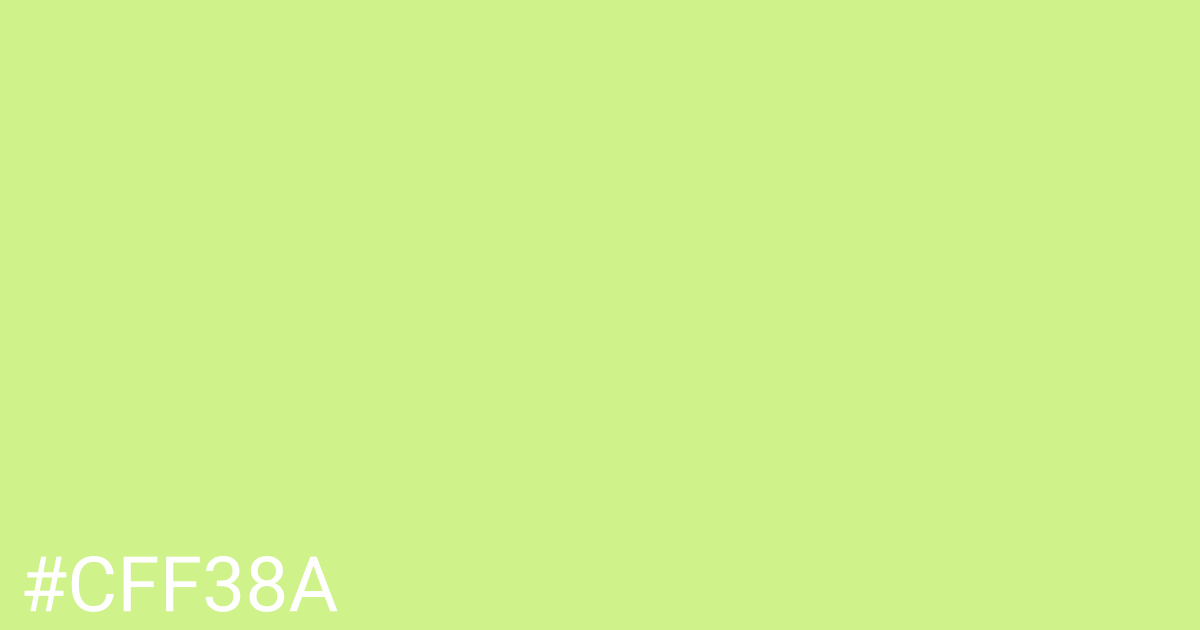 Hex color #cff38a graphic