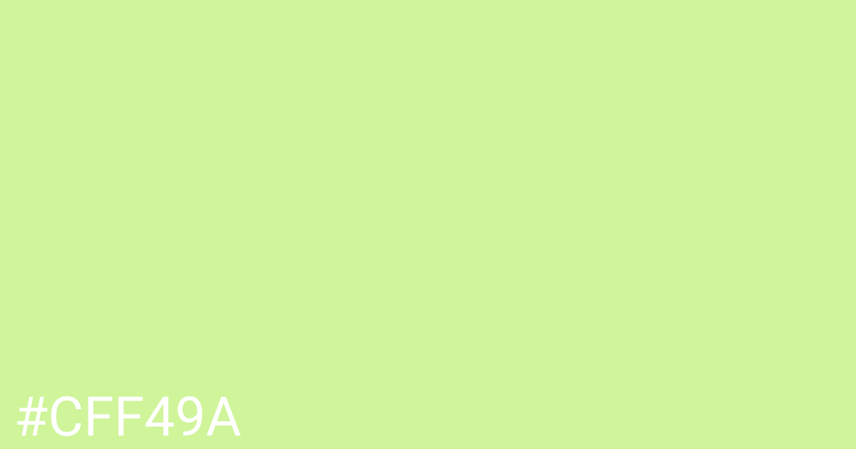 Hex color #cff49a graphic