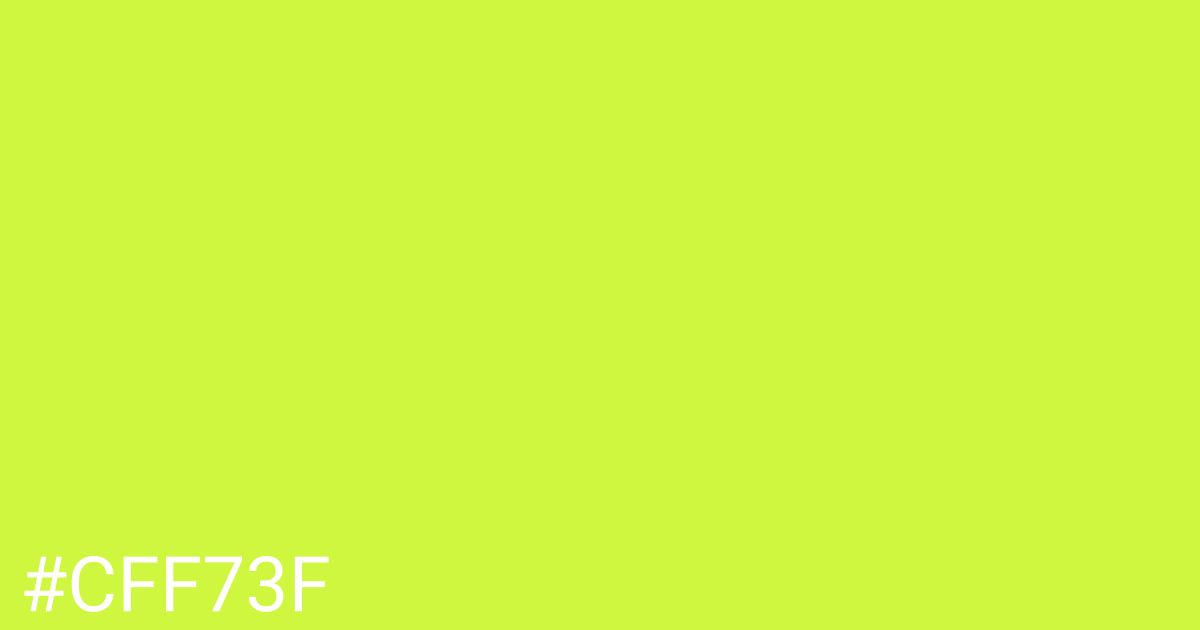 Hex color #cff73f graphic